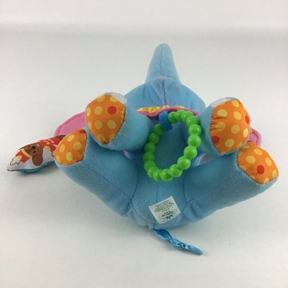 Disney Baby Dumbo Activity Plush Chime Toy Rattle Crinkle Teether Elephant - Picture 4 of 6